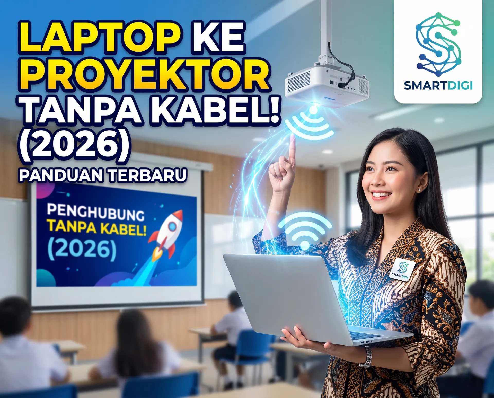 Cara Menghubungkan Laptop ke Proyektor Tanpa Kabel (2026)